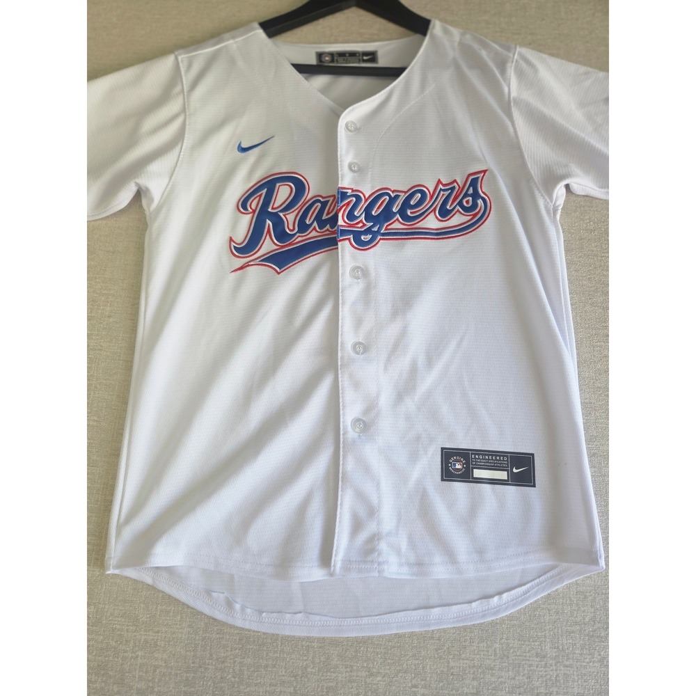 Nike Texas Rangers Marcus Semien 2 MLB Baseball Jersey White Womens Large